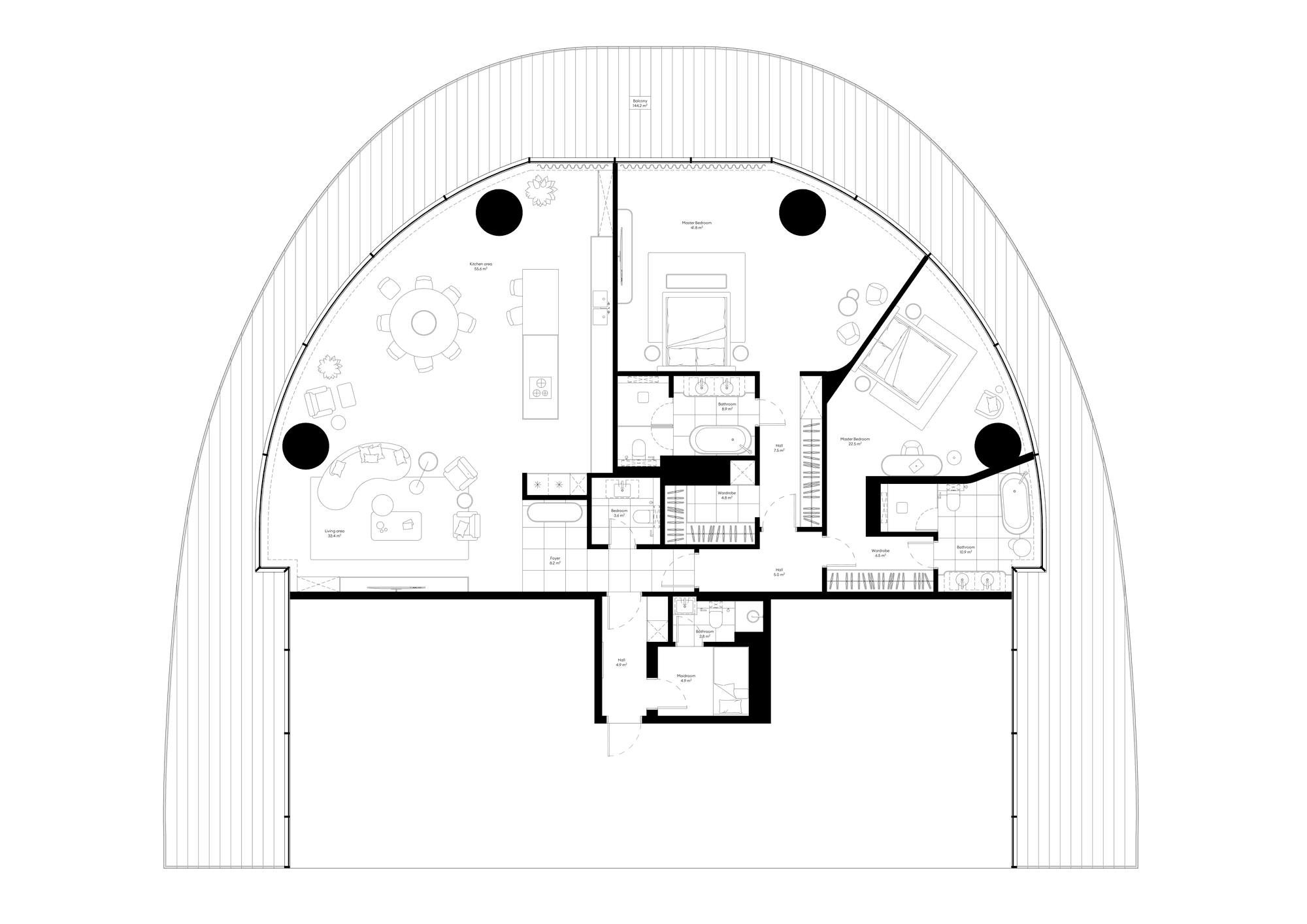 Como Residences — план