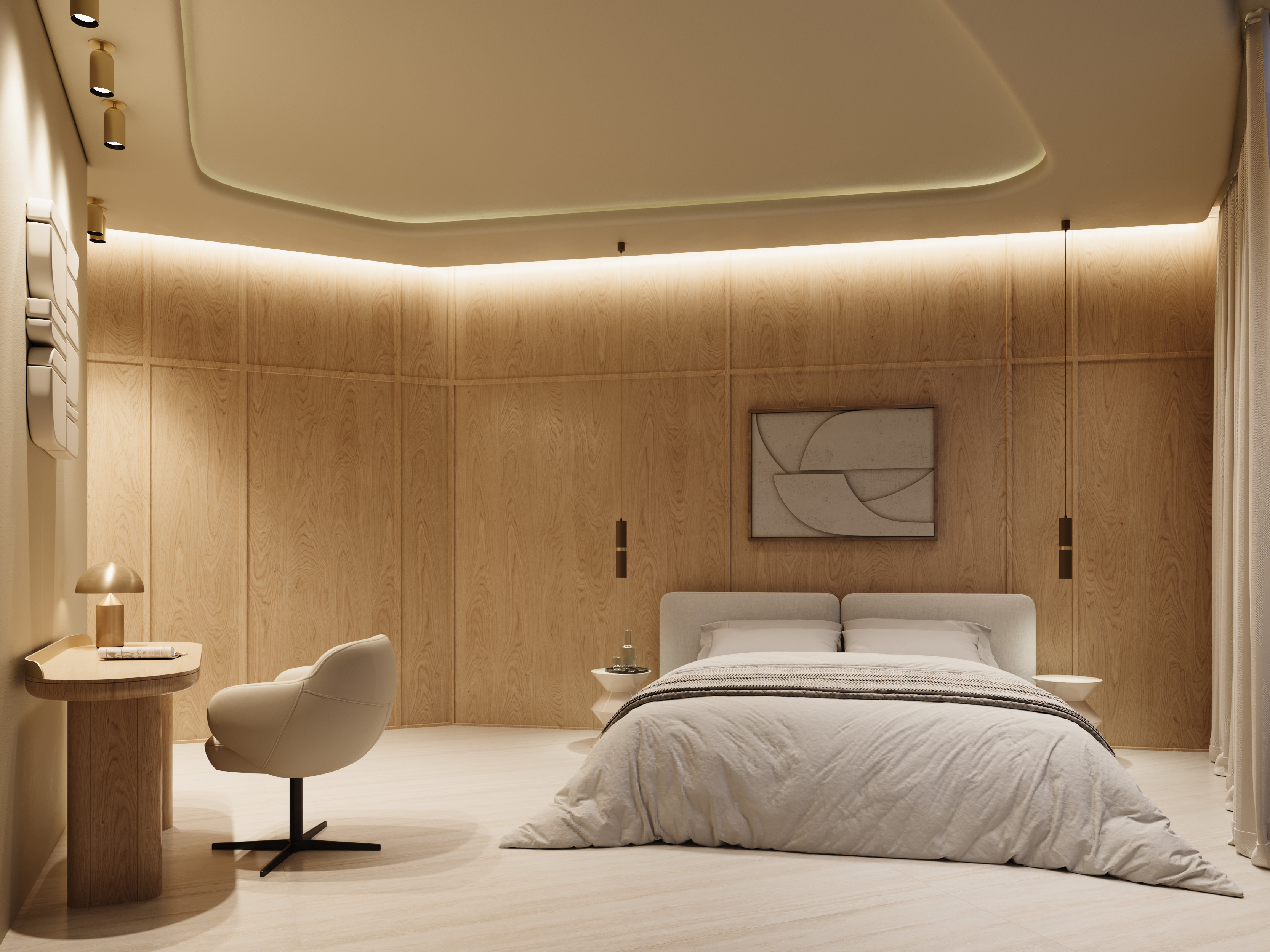 Como Residences — деталь спальни